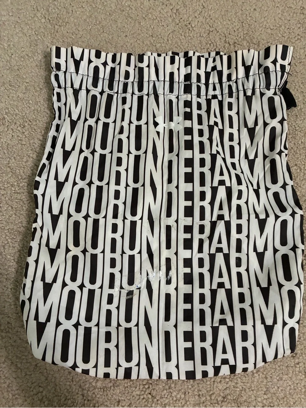 Under Armour Plum Carryall Tote with Black & White Logo Pouch